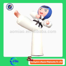 Publicidade insuflável taekwondo cartoon personalizado para venda